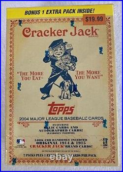 Factory Sealed 2004 Topps Cracker Jack Baseball Retail Box