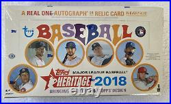 Factory Sealed 2018 Topps Heritage Baseball Hobby Box