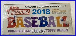 Factory Sealed 2018 Topps Heritage Baseball Hobby Box