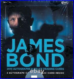 Factory Sealed Box of James Bond Autographs & Relics trading cards Rittenhouse