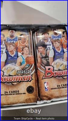 Factory Sealed PREORDER 2025 Bowman NBA Jumbo Hobby Box SHIPS 422 QTY G2U