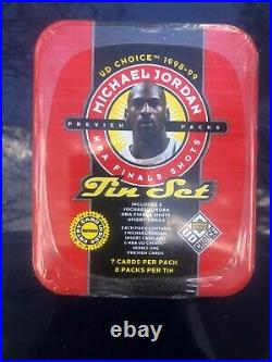 Factory sealed Tin box sports trading cards Michael Jordan