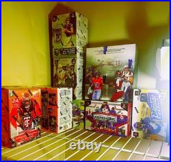 Hot Deal (8) Box Lot Of 2024 Football All Different New Sealed Maye Caleb Nix