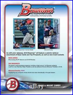 IN STOCK 2018 Bowman Baseball Factory Sealed Hobby Box 24 Packs Per Box Ohtani