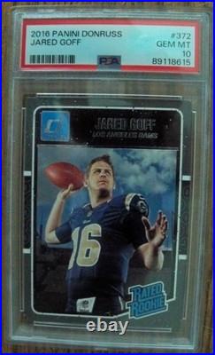 Jared Goff PSA 10 RC + 7 NFL 2020's Football Box Lot of Unopened Factory Sealed