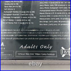 Juicy Honey Plus 27 Japanese JAV Adult Idol Sealed Box Trading Cards Kanna Seto