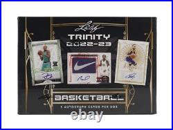Leaf Trinity 2022-23 Basketball Factory Sealed Hobby Box