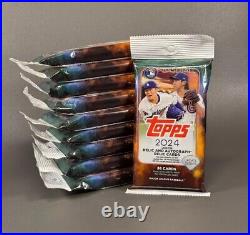 Lot Of (10) 2024 Topps Baseball Update Series Fat Packs In-hand New Sealed