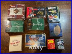 Lot Of 1990's Sealed Boxes of NHL, NFL, MLB, NBA Sports Cards. Original Owner