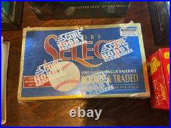 Lot Of 1990's Sealed Boxes of NHL, NFL, MLB, NBA Sports Cards. Original Owner
