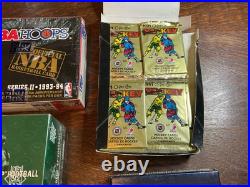 Lot Of 1990's Sealed Boxes of NHL, NFL, MLB, NBA Sports Cards. Original Owner