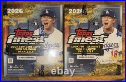 Lot Of 2 Topps Finest 2026 Baseball Mega Boxes Factory Sealed & FREE SHIPPING