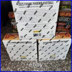 Lot Of 3 New 2025 Panini Phoenix Football Trading Cards Mega Box Sale? Sealed