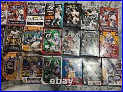 Lot Of 36 Different Variety Football Trading Cards Factory Sealed Blaster Boxes