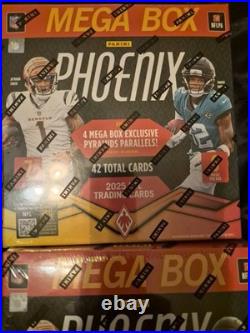 Lot Of 4 Panini Phoenix NFL Mega Box Sealed 2 2025 & 2 2024 Football Parallels