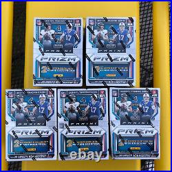 Lot Of 5 2021 Panini NFL Prizm Football Trading Card Blaster Box New Sealed