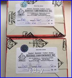Lot of 2 1981 Fleer UNOPENED Wax Boxes 76 Packs Total BBCE Sealed W Hologram