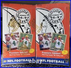 (Lot of 2) 1996-97 Fleer Goudey Unopened Factory Sealed NFL Wax Hobby Boxes