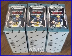 Lot of 3 2024 Panini Prizm Football Draft Picks Mega Box New Factory Sealed