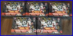 Lot of 5 2024 NFL Optic Donruss Football Mega Box Green Hyper Factory Sealed