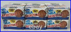 Lot of (6) 1986-87 Fleer Basketball BBCE Sealed Wax Pack Boxes Michael Jordan RC