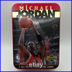 Michael Jordan Upper Deck NEW SEALED Tin Box 6 All Metal Cards NBA Bulls? RARE