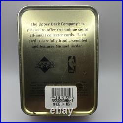 Michael Jordan Upper Deck NEW SEALED Tin Box 6 All Metal Cards NBA Bulls? RARE