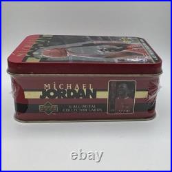 Michael Jordan Upper Deck NEW SEALED Tin Box 6 All Metal Cards NBA Bulls? RARE