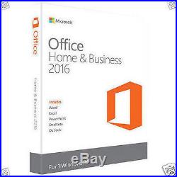 Microsoft Office 2016 Home and Business Windows English PC New Sealed In Box