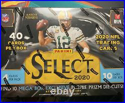 NEW 2020 Panini NFL Select Football (Mega Box or Hanger Box) Cards SEALED