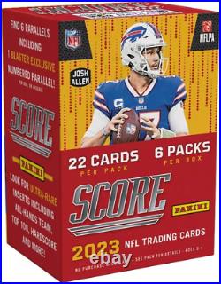 NEW 2023 SCORE Factory Sealed Football Card Blaster Box With132 Cards Chance for