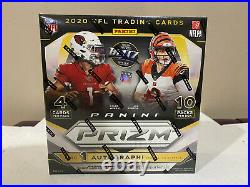 NEW SEALED 2020 Panini Prizm Football Mega Box Walmart 40 Cards Neon Green NFL