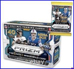 NEW SEALED 2021 Panini Prizm Football NFL Mega Box Target (40 Cards Per Box)