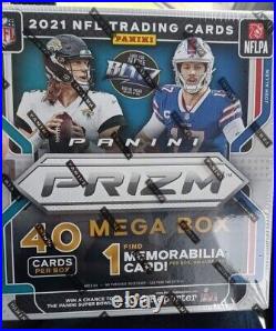 NEW & SEALED PANINI 2021 Panini Prizm NFL Football Mega Box Trading Cards