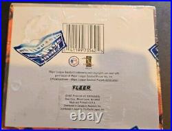 NEW factory sealed Fleer 1997 baseball card box, 18 packs, 180 cards D. Ortiz RC
