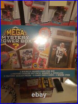 NFL Football Mega Mystery Power Box Cards Sealed 2000 Bowman Chrome Tom Brady RC