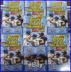 NINE (9) 2002 Topps Traded and Rookie Baseball Factory Sealed Hobby Boxes