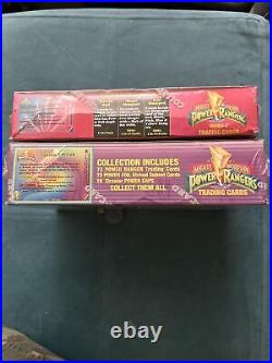 New 1994 Mighty Morphin Power Rangers Trading Cards Series 1 & 2 Sealed Boxes
