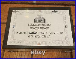 New 2023 Leaf Metal Halloween Exclusive 2 Autograph Card /3 /2 /1 Sealed Box