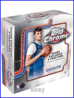 New 2025-26 Topps Chrome Basketball MegaBox Sealed Retail Exclusive Flagg RC