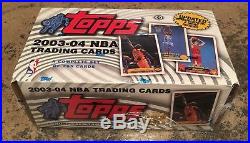 New Factory Sealed 2003-04 Topps Box Set Lebron James Rookie Hobby Edition