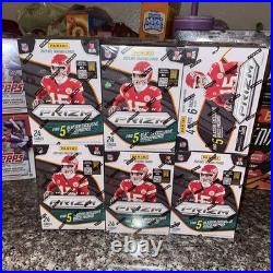 New Lot Of x6 2025 Panini Prizm NFL Blaster Box Football Sealed
