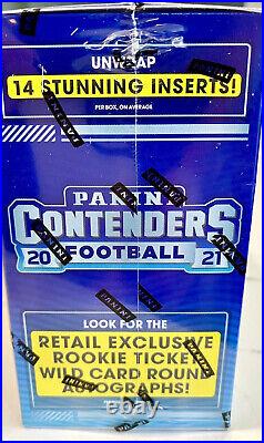 New Sealed 2021 Panini Contender Football NFL (Mega Box 112 Cards) 1 Auto 2 Mems