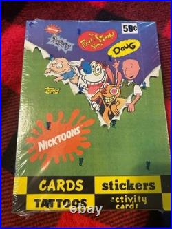 Nickelodeon NickToons Topps Trading Cards Sealed Box 1993 36ct