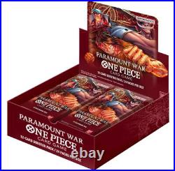 ONE PIECE CARD GAME PARAMOUNT WAR Booster Box (24 Packs) SEALED NEW