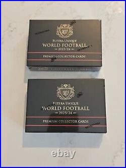 One pack of 2023-24 Futera Unique World Football 1 Sealed Mini Box