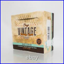 Onyx Vintage Trading Cards 2024 Base Series HOBBY BOX (SEALED)
