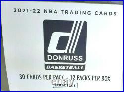 PANINI DONRUSS 2021-22 NBA BASKETBALL CELLO MULTI (12 Sealed Packs 30 Cards) BOX