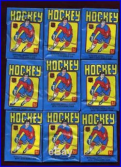 PARTIAL 1979-80 TOPPS HOCKEY WAX BOX 27 PACKS TOTAL & SEALED COMES WITH BOX