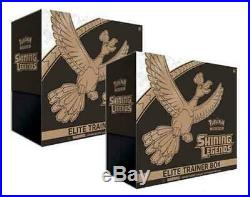 POKEMON TCG Shining Legends Elite Trainer 2-Boxes! 20 Sealed Booster Packs Cards